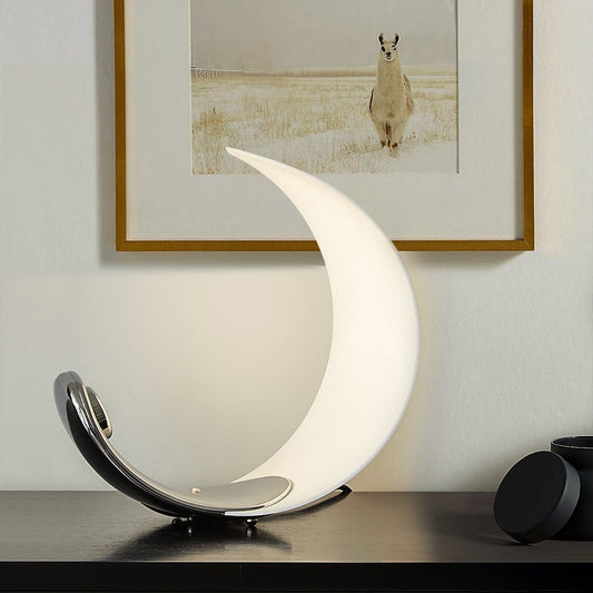 Lampe de Chevet Tactile Design Lune en Aluminium