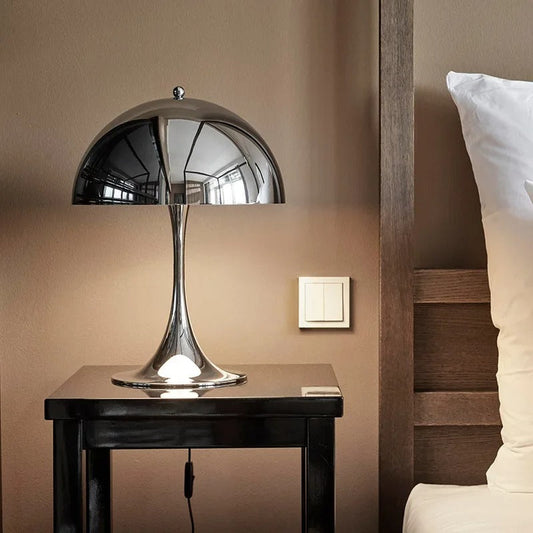 Lampe de Chevet Design Champignon en Métal