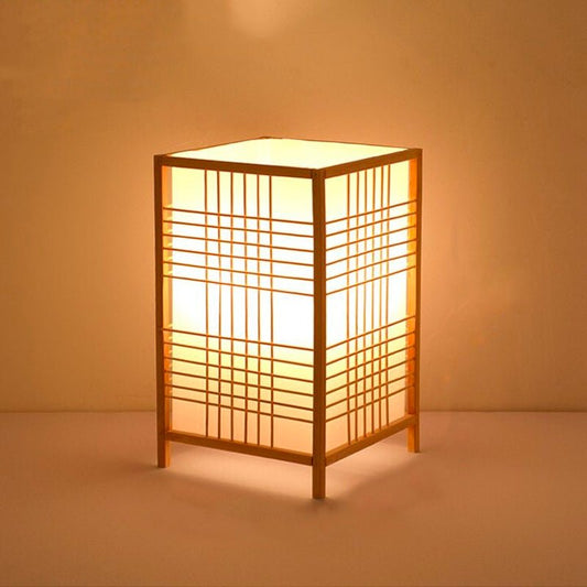 Lampe de chevet en bambou et bois – Style naturel