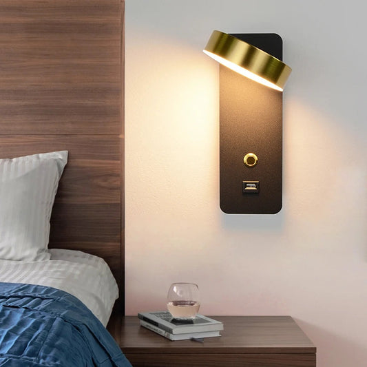 Lampe de Chevet Liseuse Design avec Port USB