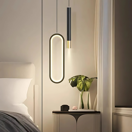 Lampe de Chevet Suspendue au Plafond – Noir ou Doré