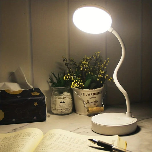 Lampe de Chevet Tactile Flexible – Blanc Mat