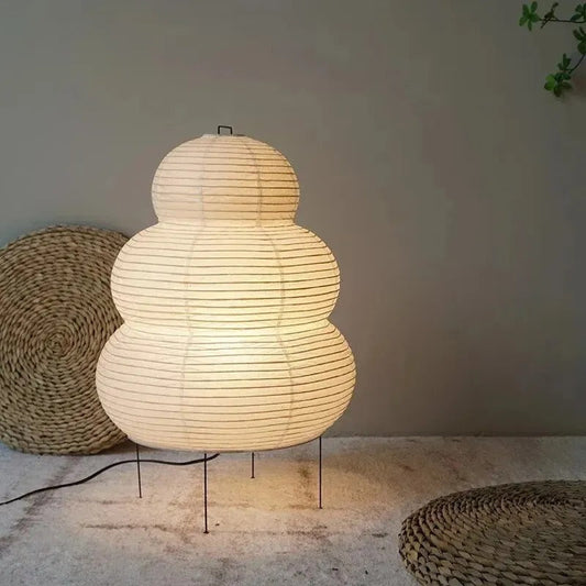 Lampe Japonaise en Papier de Riz – Structure Métal