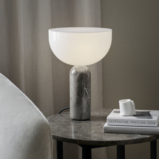 Lampe de Chevet Marbre et Verre – Design Contemporain