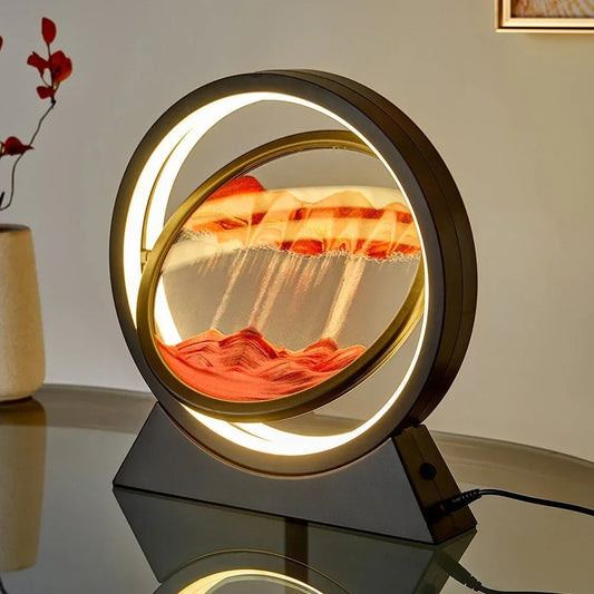 Lampe à Sable Mouvant – Art et Lumière en Mouvement