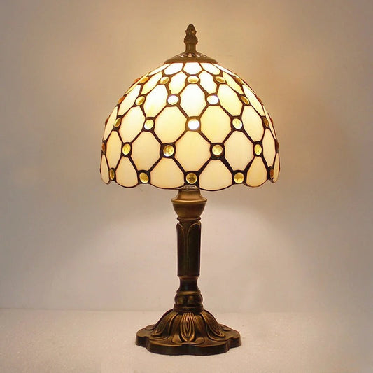 Lampe Tiffany Perle en Vitrail – Style Classique