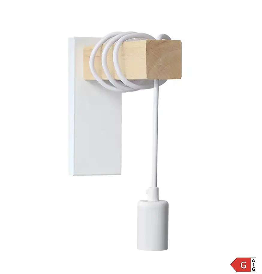 Lampe de Chevet Murale Bois et Métal – Style Industriel