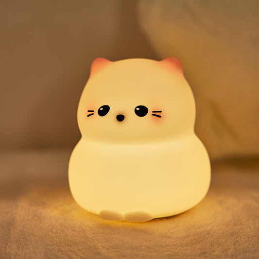 Veilleuse Chat en Silicone Souple pour Bébé et Enfant