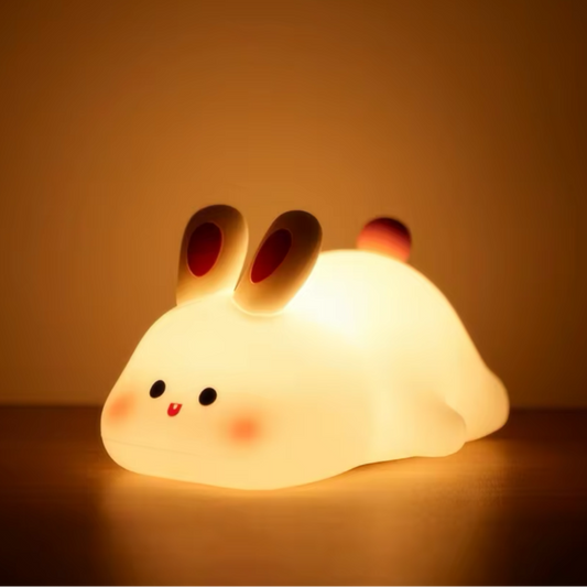 Veilleuse Lapin en Silicone pour Bébé – Rechargeable USB