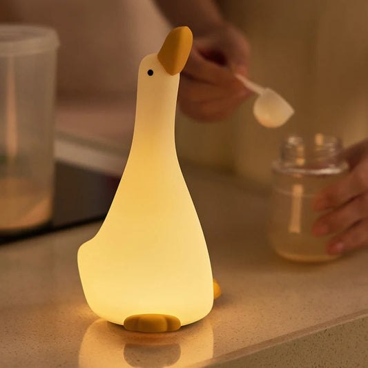 Veilleuse Oie en Silicone Souple pour Chambre Enfant