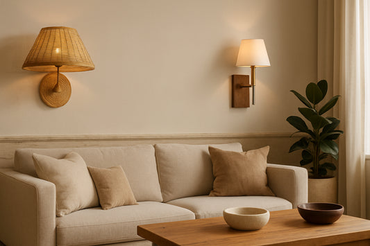 Appliques murales en matériaux naturels : la tendance déco 2024