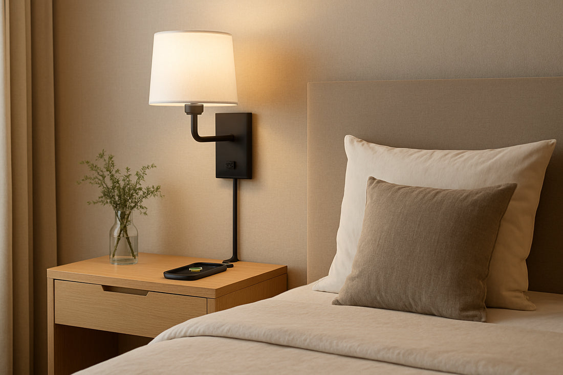 Applique murale USB et induction : le chevet connecté 2024