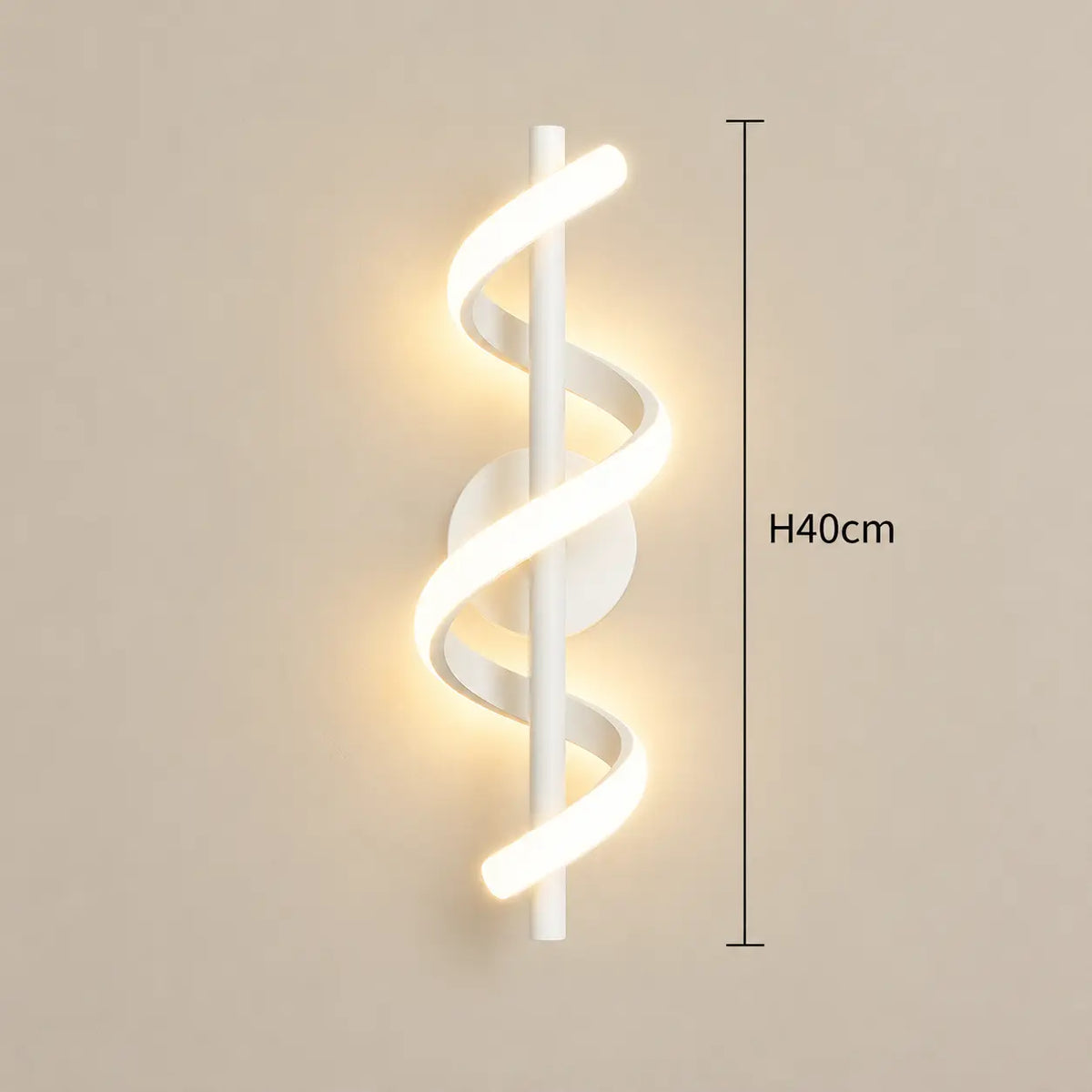Applique Murale Ligne LED Nordique – Interrupteur Tactile, Blanc, Noir ou Doré