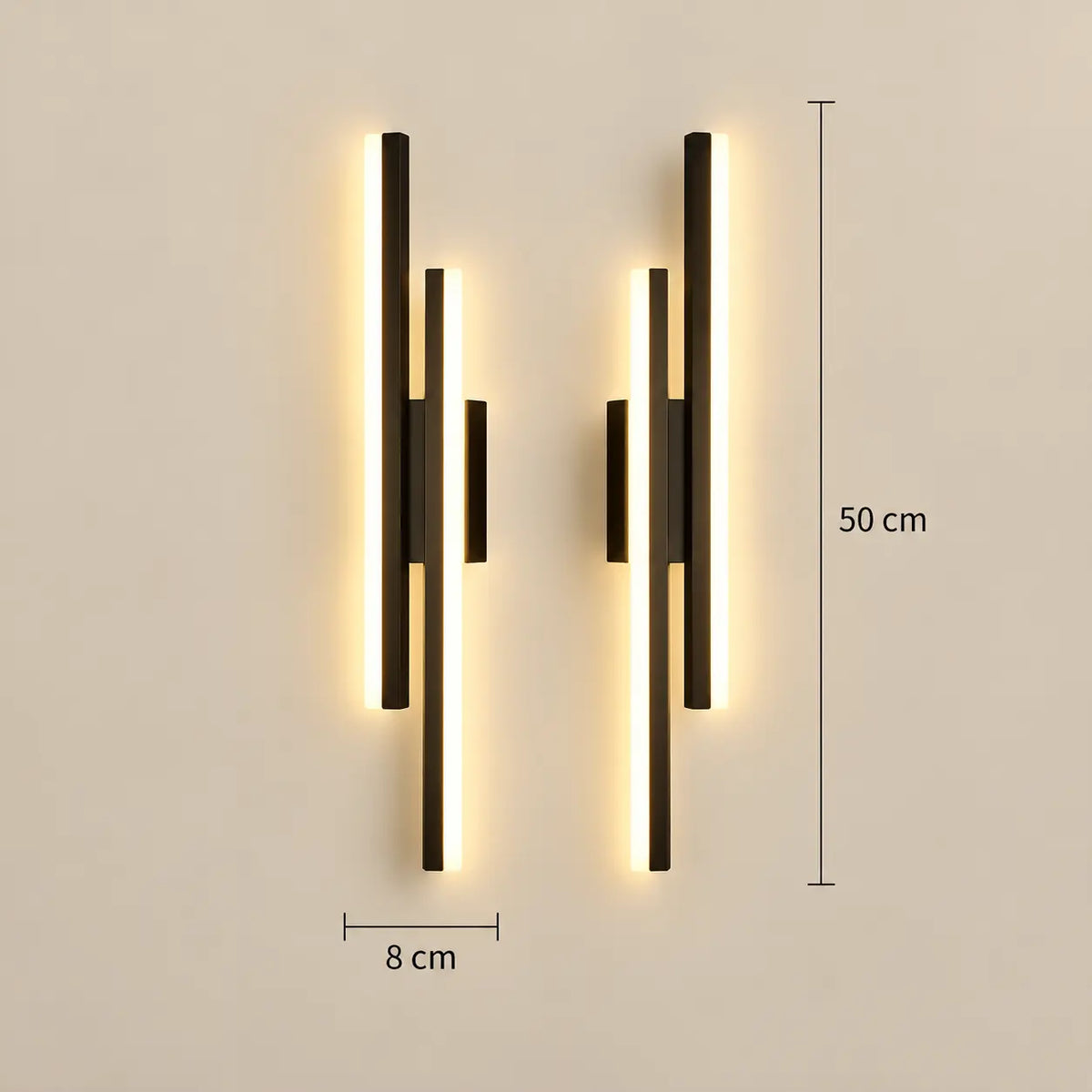 Applique Murale LED Design en Aluminium – Gauche, Droite ou Gauche + Droite