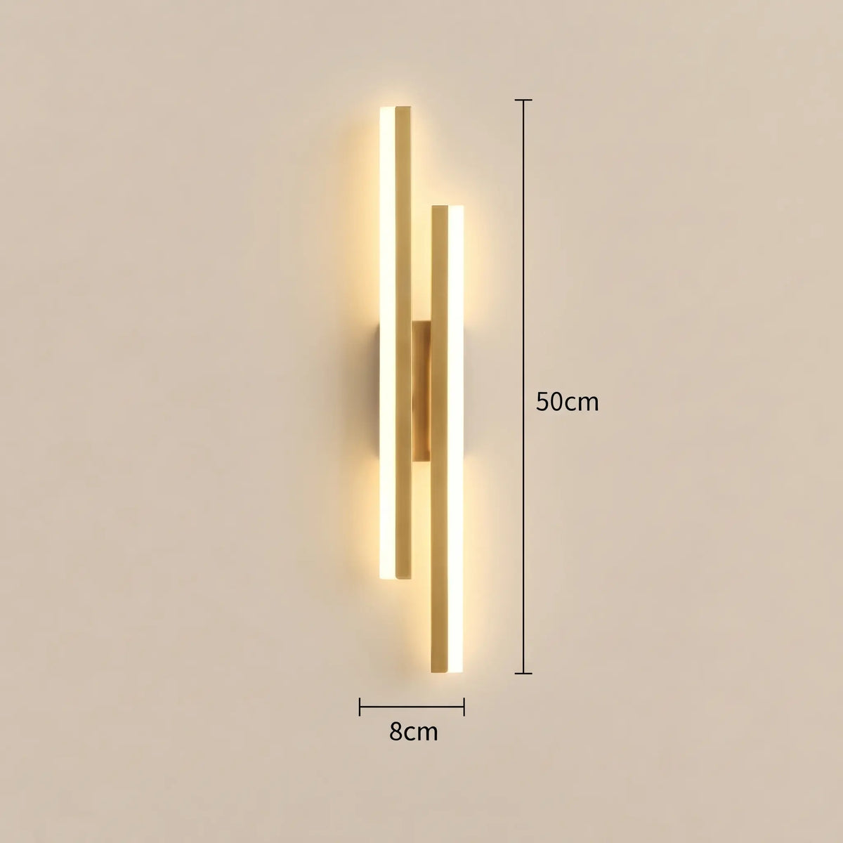 Applique Murale LED Design en Aluminium – Gauche, Droite ou Gauche + Droite