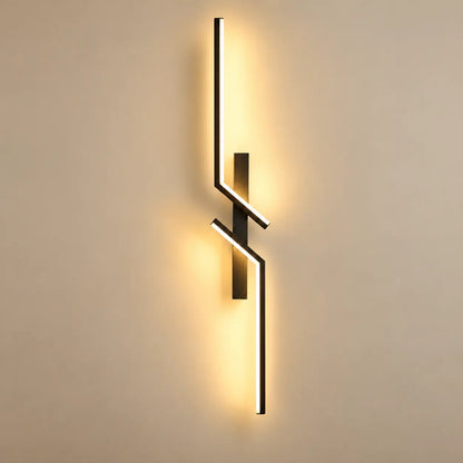 Applique Murale LED Linéaire en Aluminium – Lampe de Chevet Murale Moderne
