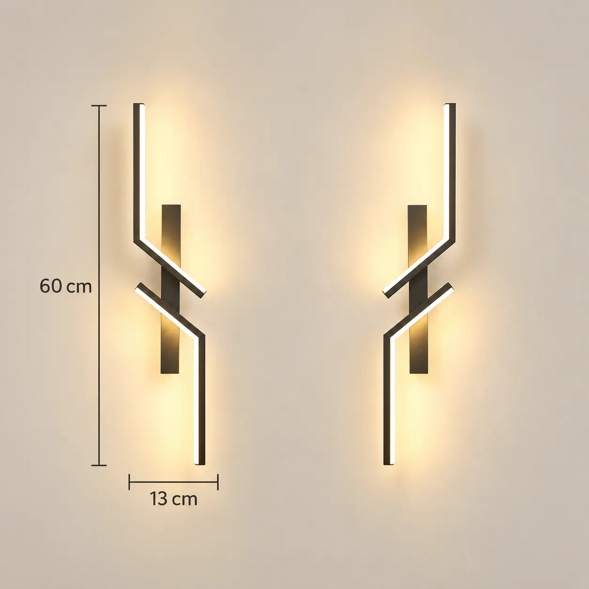 Applique Murale LED Linéaire en Aluminium – Lampe de Chevet Murale Moderne