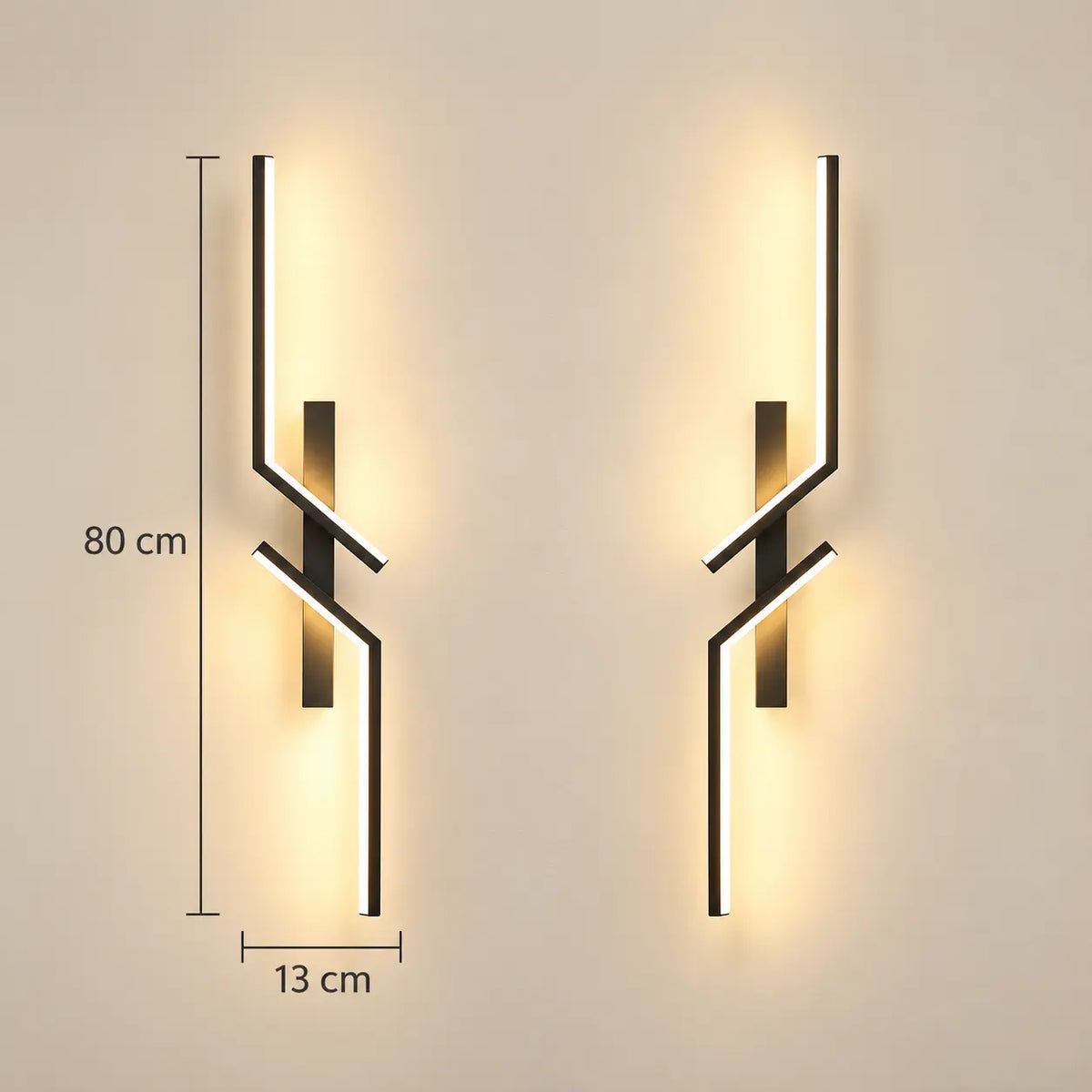 Applique Murale LED Linéaire en Aluminium – Lampe de Chevet Murale Moderne