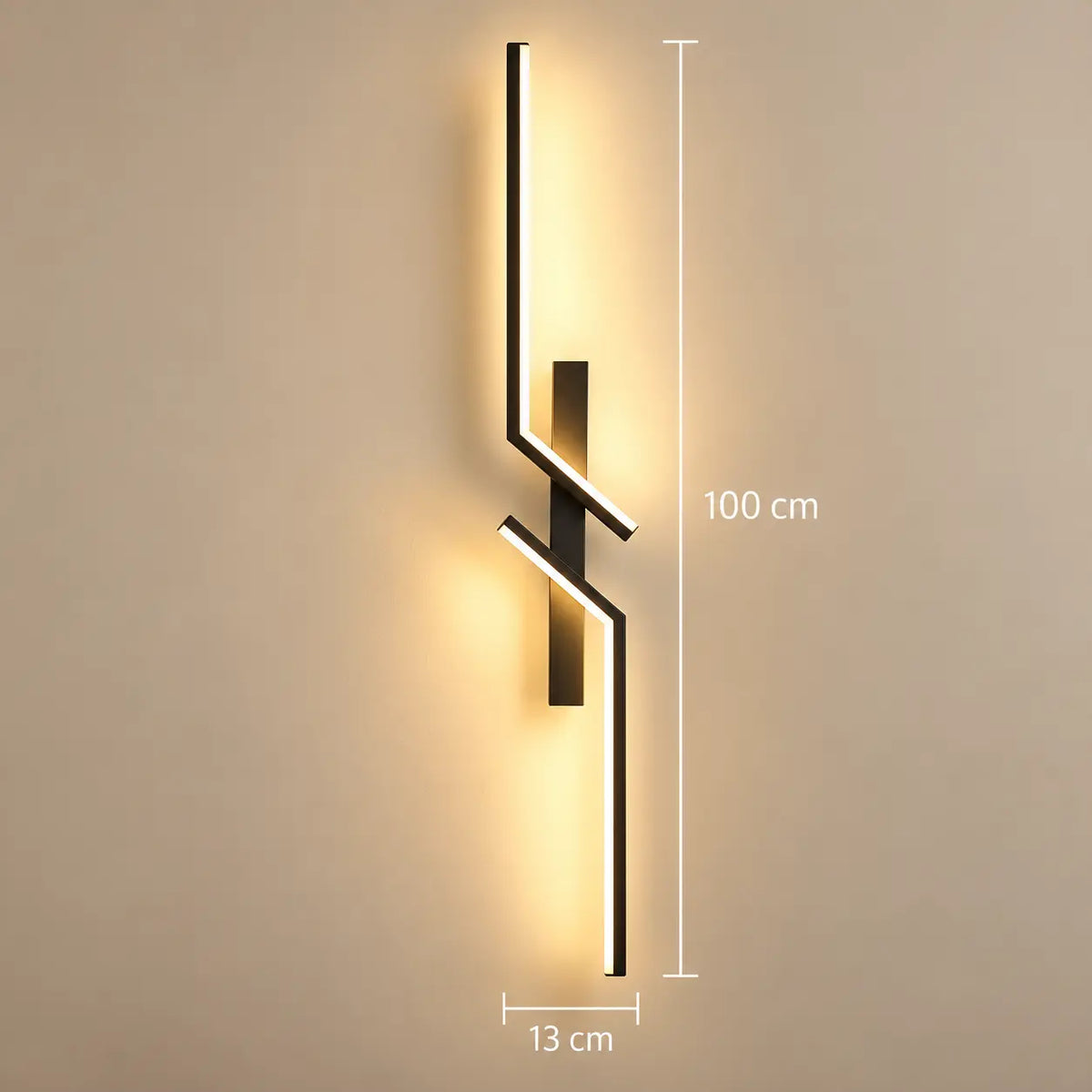 Applique Murale LED Linéaire en Aluminium – Lampe de Chevet Murale Moderne