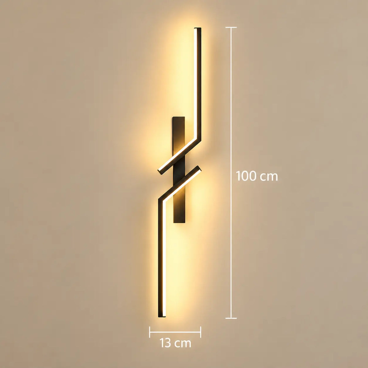 Applique Murale LED Linéaire en Aluminium – Lampe de Chevet Murale Moderne