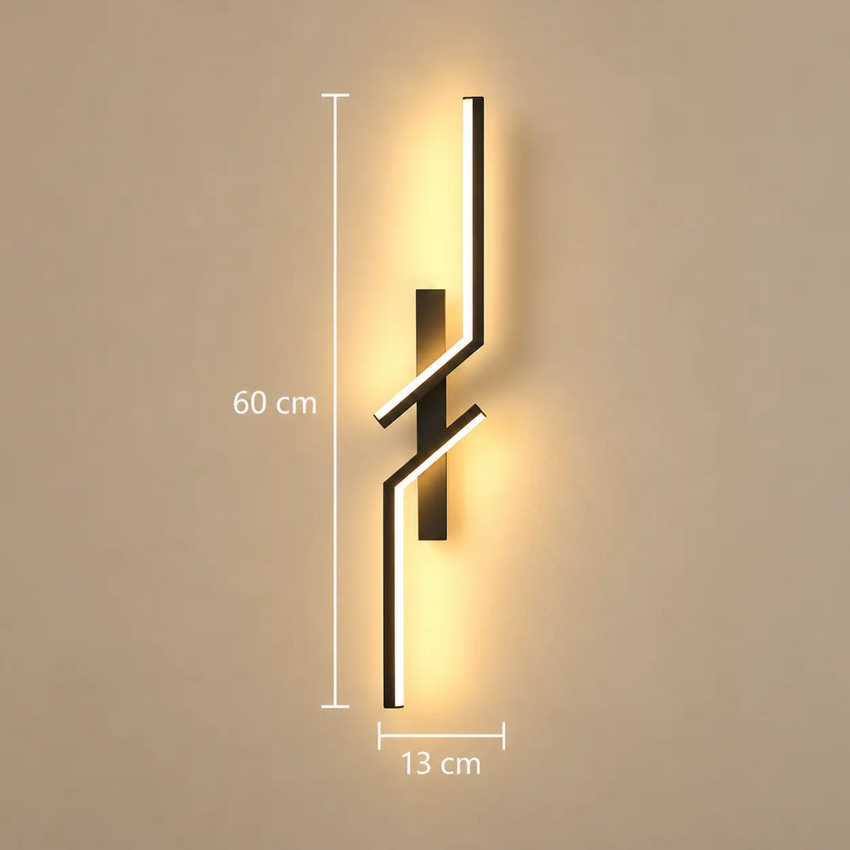 Applique Murale LED Linéaire en Aluminium – Lampe de Chevet Murale Moderne