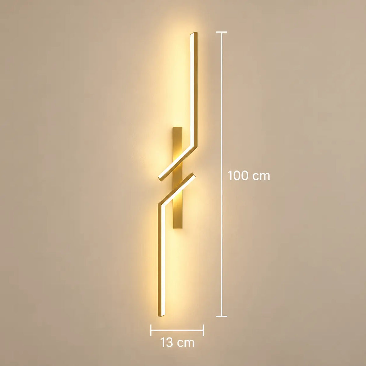 Applique Murale LED Linéaire en Aluminium – Lampe de Chevet Murale Moderne
