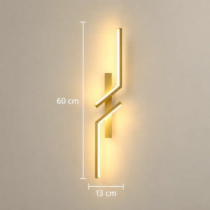 Applique Murale LED Linéaire en Aluminium – Lampe de Chevet Murale Moderne