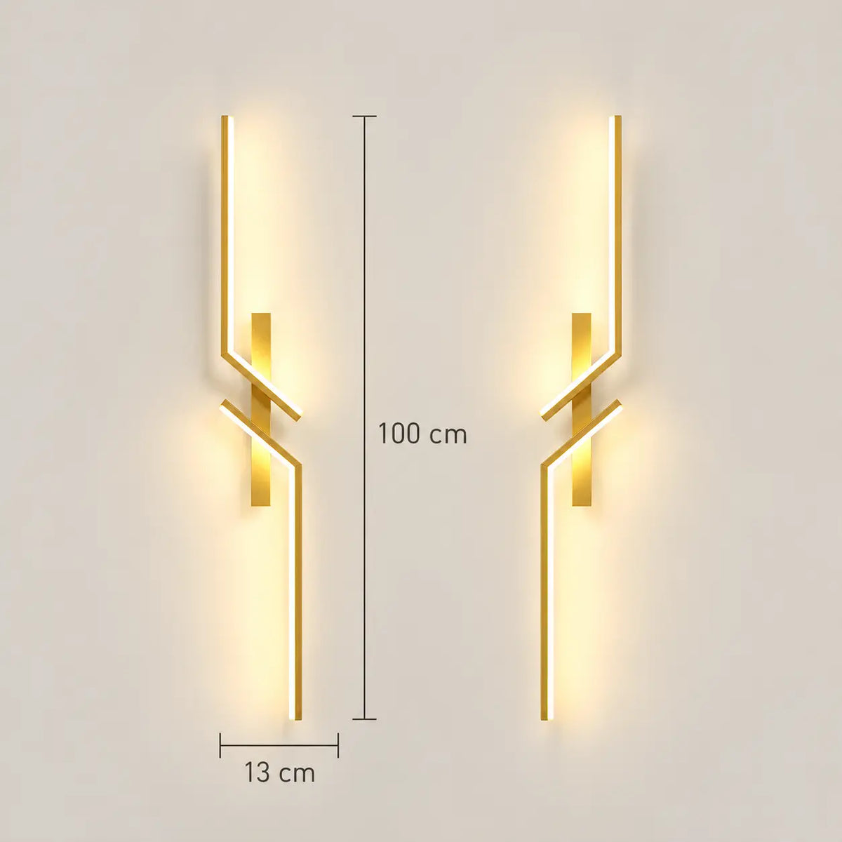 Applique Murale LED Linéaire en Aluminium – Lampe de Chevet Murale Moderne
