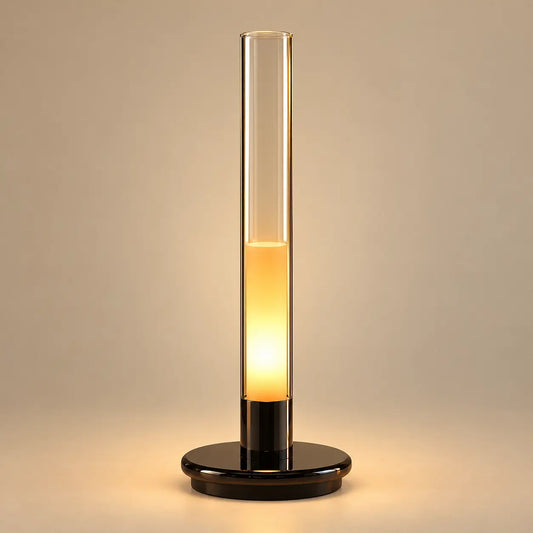 Lampe Bougie Rechargeable Sans Fil – Lampe de Chevet Tactile Art Déco