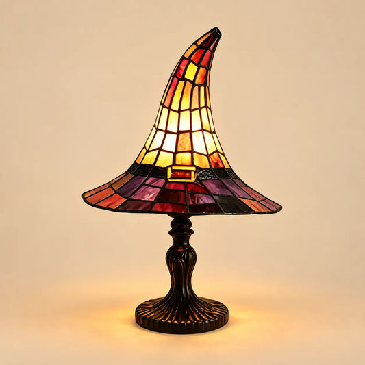 Veilleuse Chapeau de Sorcière Magique LED en Résine – Déco Halloween USB