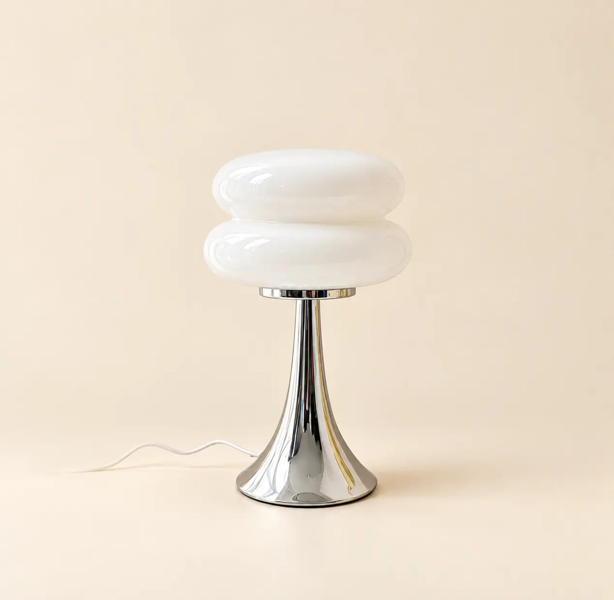 Lampe de Chevet Anneaux en Verre Style Murano – Design Bauhaus