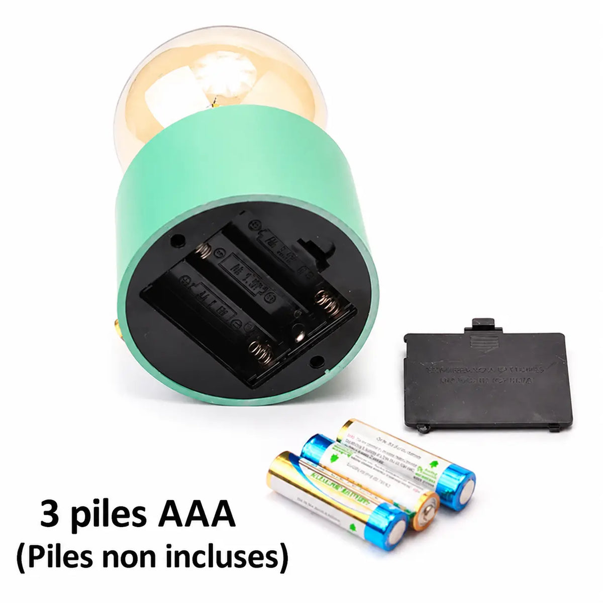 Veilleuse Ampoule Rétro LED – Lampe à Poser Sans Fil à Piles