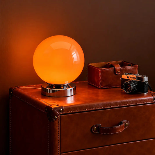 Lampe Ballon en Verre Style Murano – Lampe de Chevet 3 Teintes