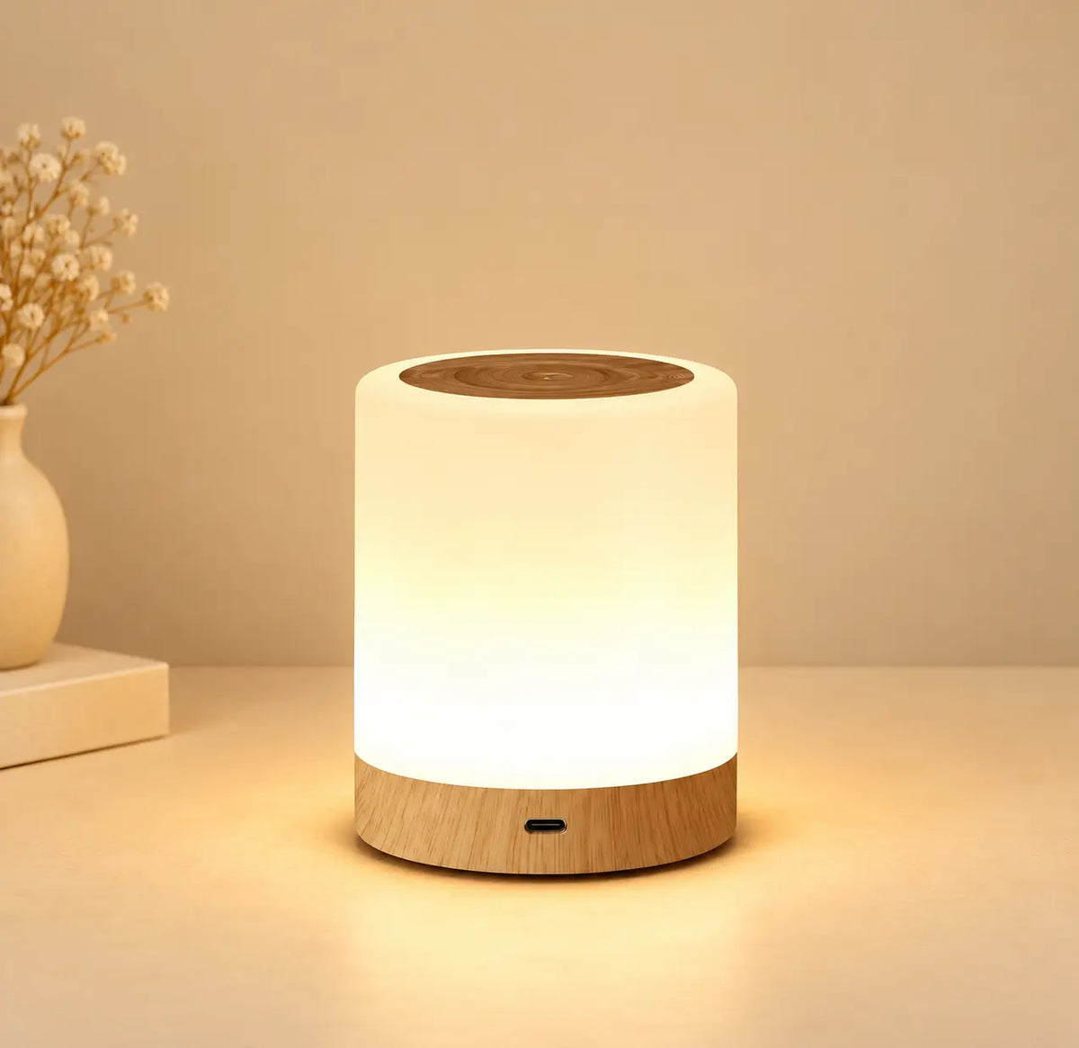 Lampe d'Ambiance LED 16 Couleurs – Lampe de Chevet Tactile Rechargeable USB