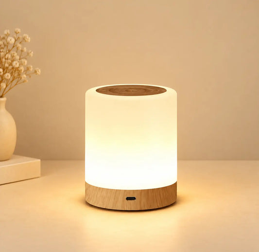 Lampe d'Ambiance LED 16 Couleurs – Lampe de Chevet Tactile Rechargeable USB