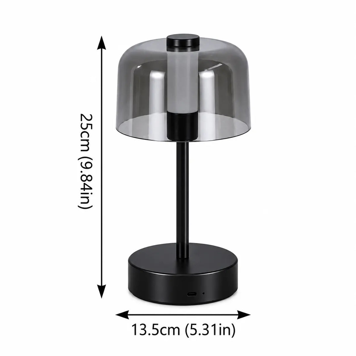 Lampe de Chevet Nordique Rétro Sans Fil – Rechargeable, Tactile 3 Teintes