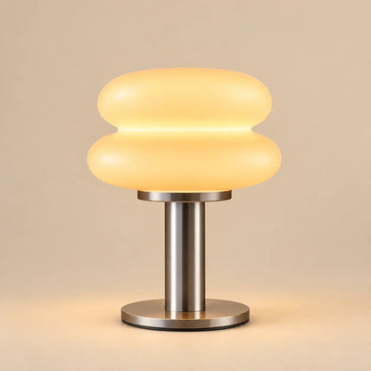 Lampe Hamburger Style Bauhaus – Lampe de Chevet Crème à Intensité Réglable