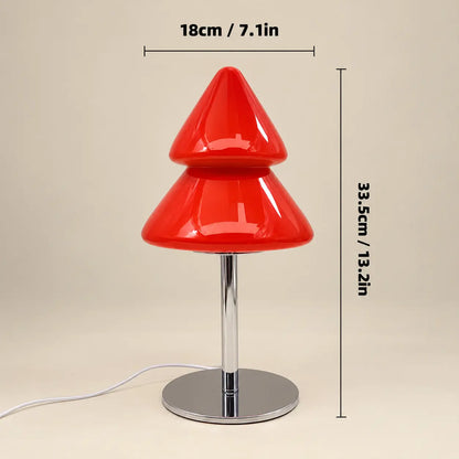 Lampe Sapin de Noël en Verre Style Murano – Lampe Déco 3 Teintes