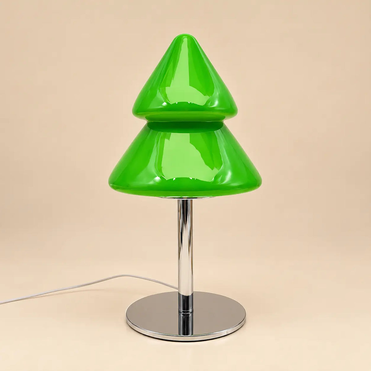 Lampe Sapin de Noël en Verre Style Murano – Lampe Déco 3 Teintes