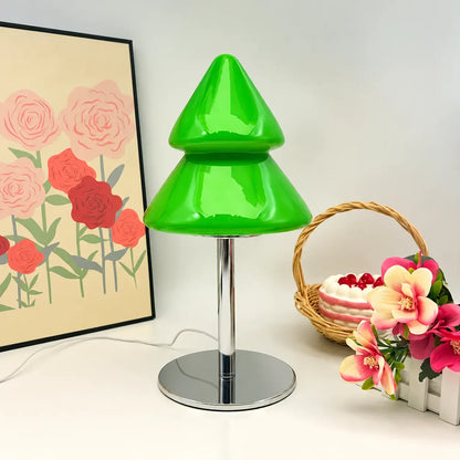 Lampe Sapin de Noël en Verre Style Murano – Lampe Déco 3 Teintes