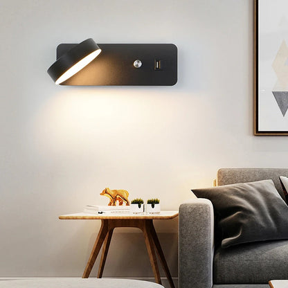 Lampe de Chevet Liseuse Design avec Port USB