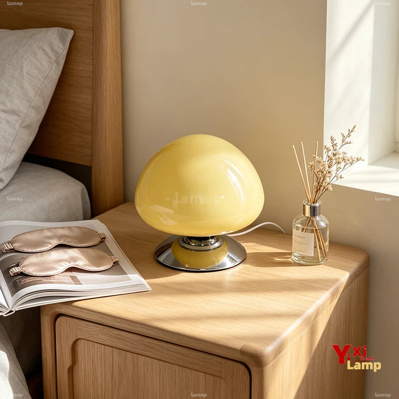 Lampe d'Ambiance en Verre Coloré – Lampe de Chevet Déco Dopamine