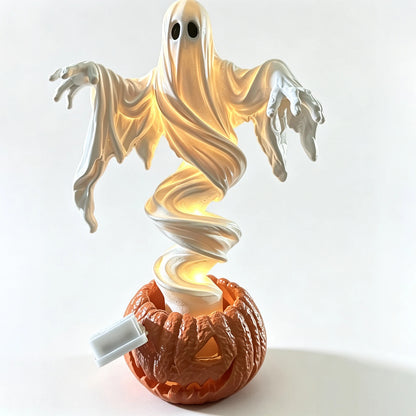 Lampe Halloween fantôme et citrouille rotative – vue 3