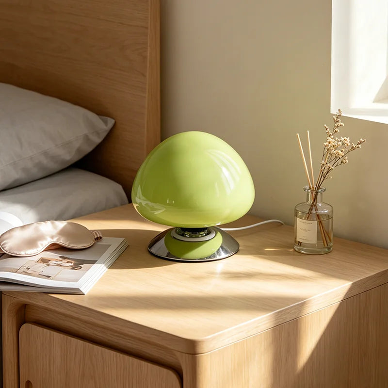 Lampe d'Ambiance en Verre Coloré – Lampe de Chevet Déco Dopamine
