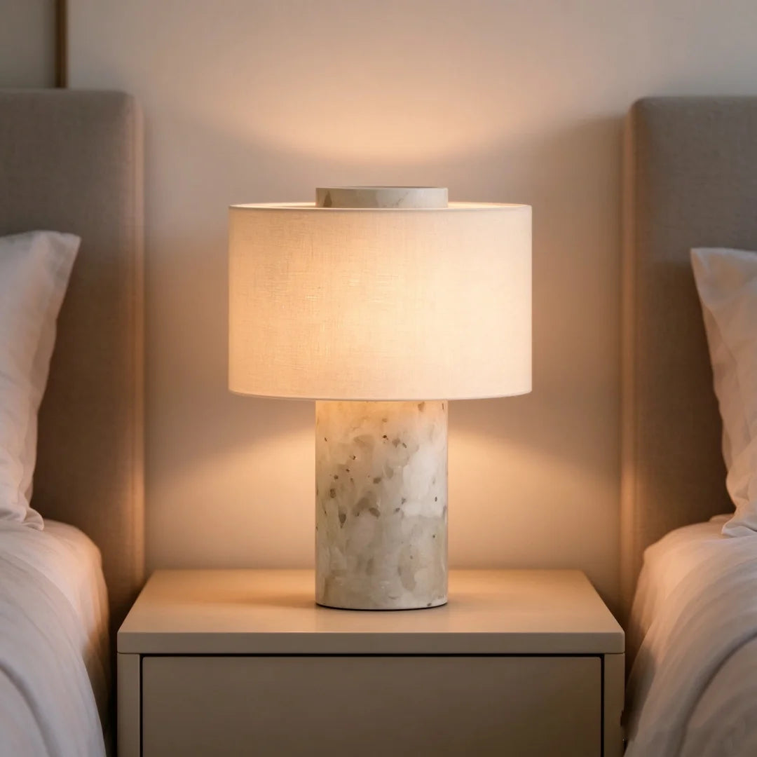 Lampe danoise en marbre rechargeable – vue 4
