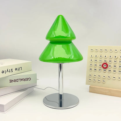 Lampe Sapin de Noël en Verre Style Murano – Lampe Déco 3 Teintes