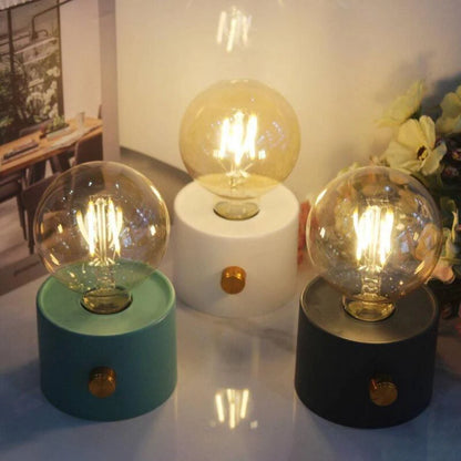 Veilleuse Ampoule Rétro LED – Lampe à Poser Sans Fil à Piles