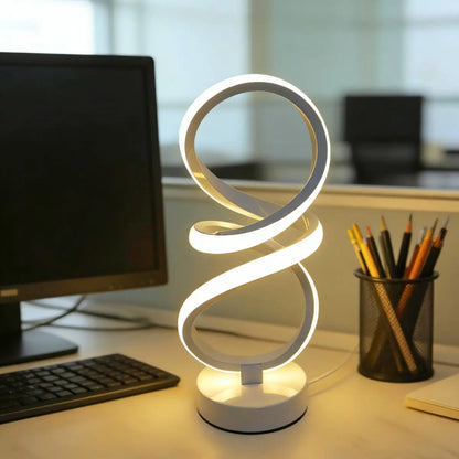 Lampe de chevet spirale rétro LED – vue 5