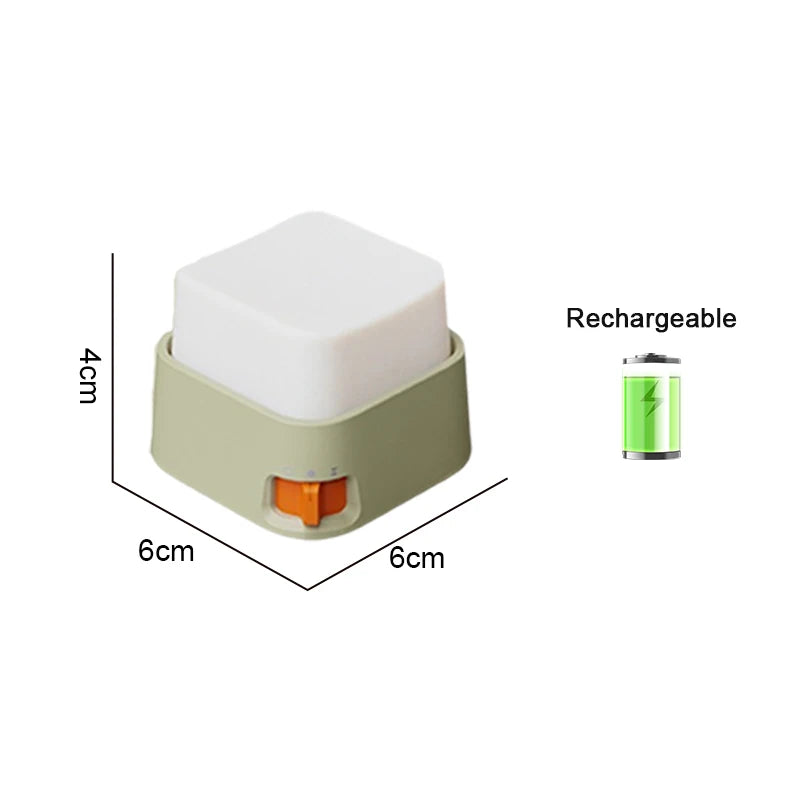 Veilleuse Touche de Clavier LED Rechargeable – Mini Lampe Déco