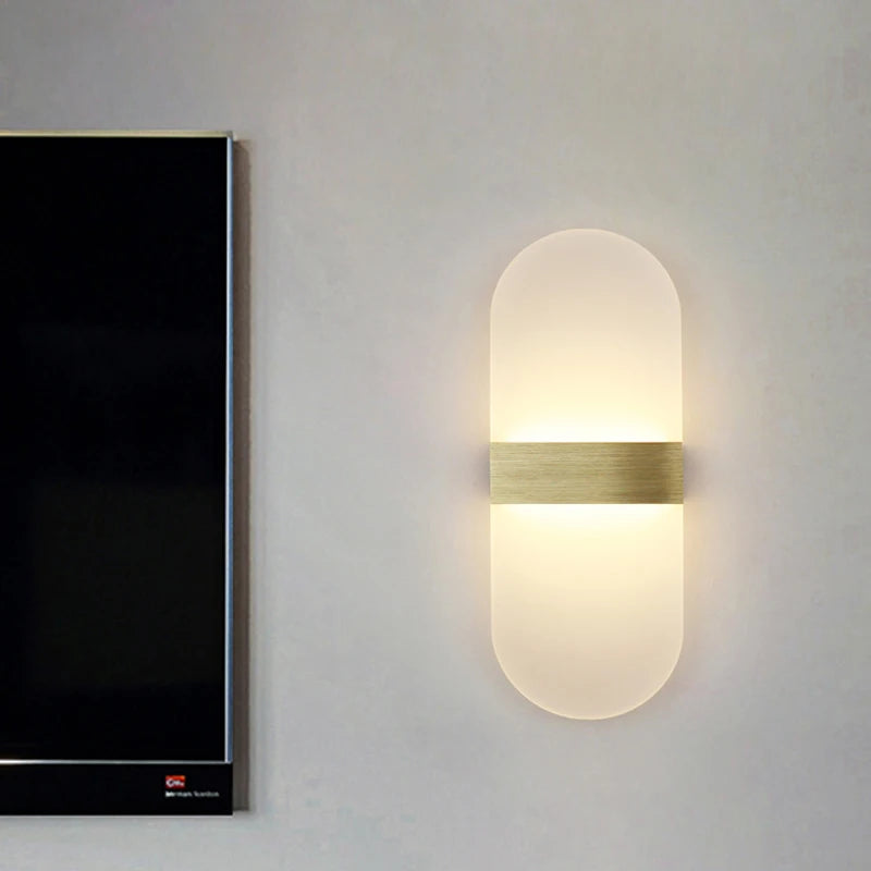 Applique Murale LED Haut et Bas en Aluminium – Angle Droit ou Arrondi